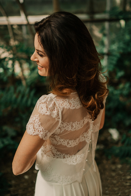 Bridal Separates Rückenansicht Top | NOOR